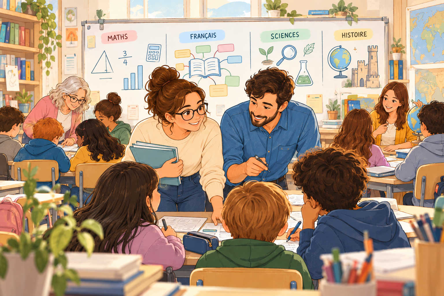 Coenseignement en classe : concrètement, que faire quand on est deux ?